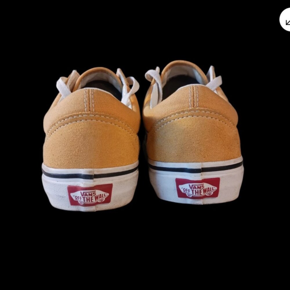 Vans Old Skool Skateboarding Low Sneakers Yellow / US Size Mens 5.5 Womens 7 - Picture 7 of 10